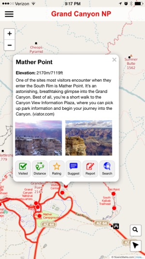 Grand Canyon National Park POI Map(圖3)-速報App