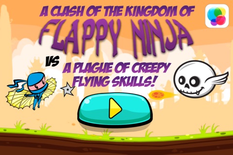 A Flappy Ninja Vs Creepy Flying Skulls at Christmas! - HD Pro screenshot 3
