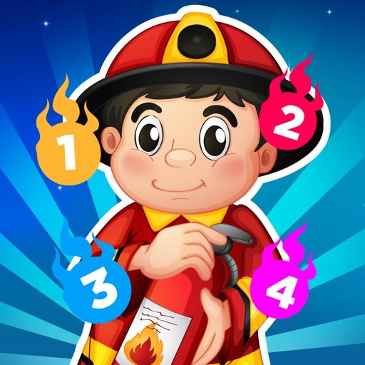 A Firefighter Counting Game for Children: Learning to count with firemen Icon