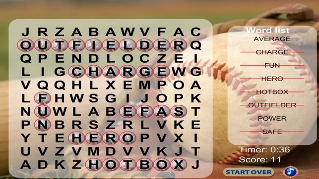 Baseball Word Search FREE(圖2)-速報App