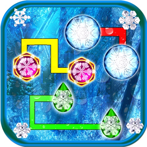 Frozen Free Connect: Simple Beautiful Game About Ice Snowflakes Connection iOS App