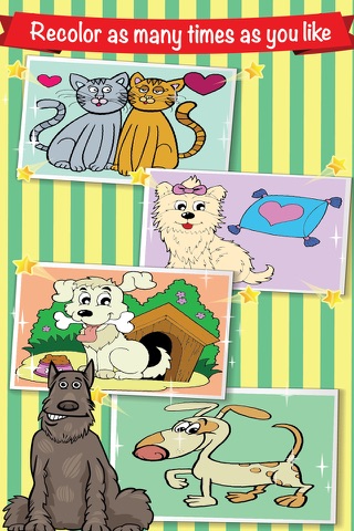 Coloring Books : My Pet Lovely Draw Paint Animal for kids screenshot 4