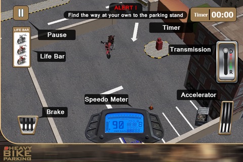 3D Heavy Bike Parking – Real rider simulator and simulation game screenshot 3