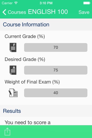 Exam and Grade Calculator screenshot 2