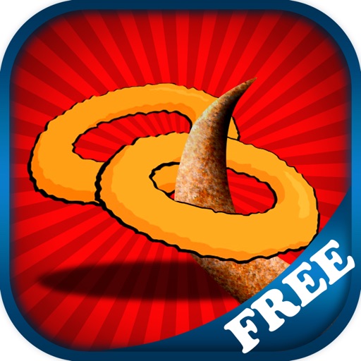 Onion ring shooting contest - Hungry kids summer game - Free icon