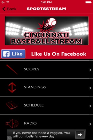 CINCINNATI BASEBALL STREAM screenshot 3