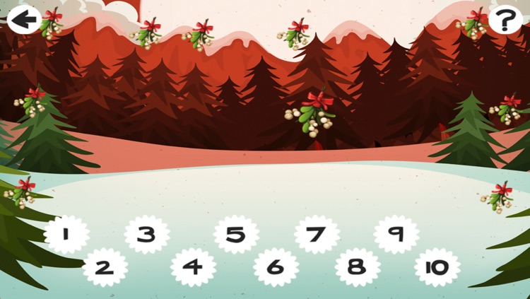 A Christmas Counting Game for Children: Learn to Count the Numbers with Santa Claus