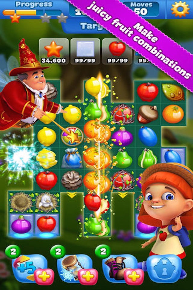 Magic Fruit Mania - 3 match puzzle crush game screenshot 4
