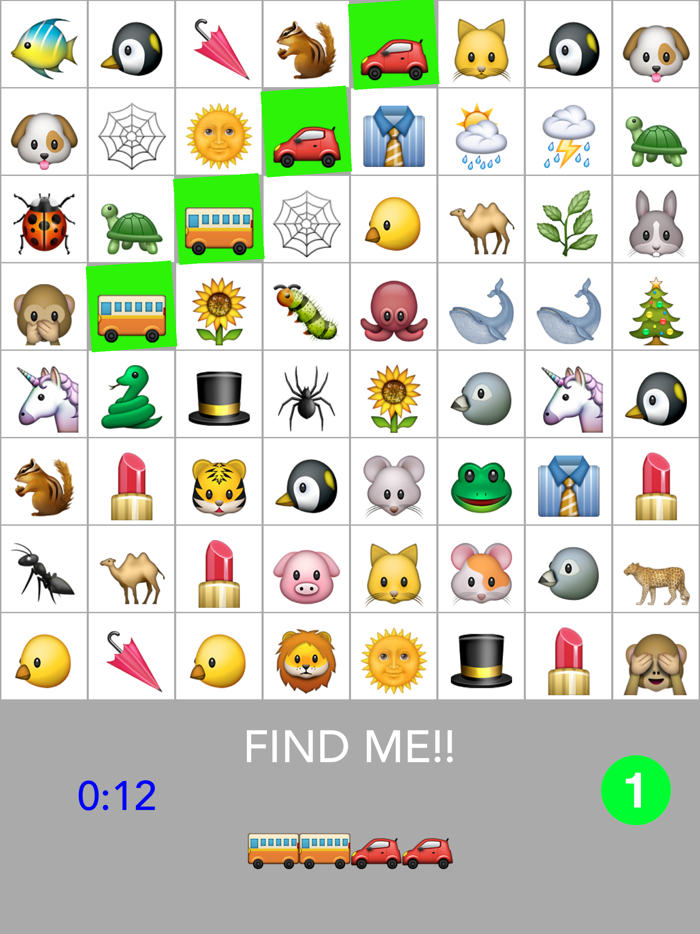 Emoji One Word Search