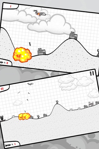 Bomber - The Game Where Paper Plane Drops Bombs On Objects In Notebook screenshot 2