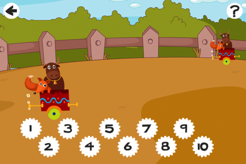 All Aboard! Counting Game for Children: learn to count 1 - 10 with Train and Animals screenshot 2