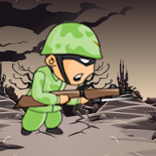 Battle-field soldier icon
