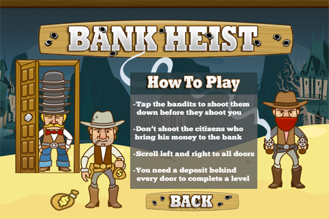 The Bank Heist Shoot Em Up Game - náhled