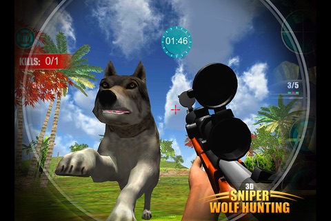 Angry Wolf Attack : Sniper shooter and hunting game in the jungle screenshot 3