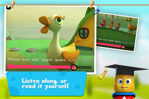 5 Little Ducks: Children's Nursery Rhyme HD screenshot 2