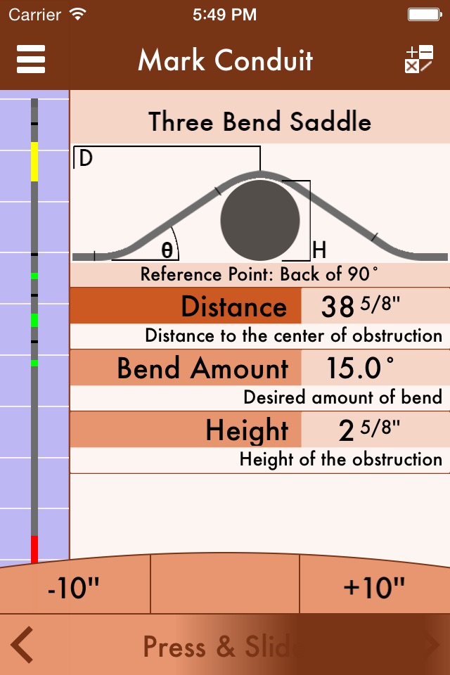 RIGID: Conduit Bending Calculator screenshot 3
