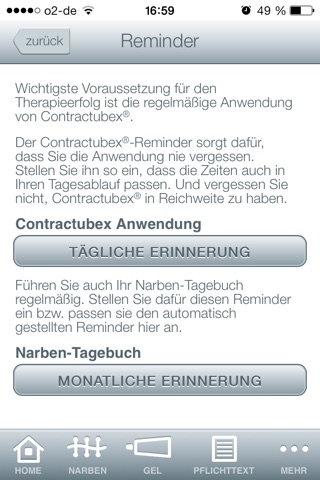 Narben-App von Narbeninfo.de screenshot 3