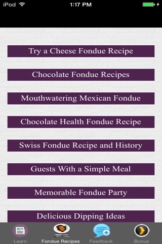 Fondue Recipes - Delicious Dipping Ideas screenshot 4