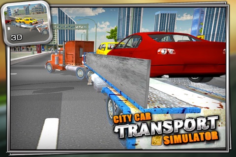 City Car Transport Truck Simulator 3D screenshot 4