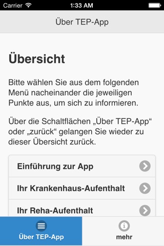 TEP-App screenshot 2