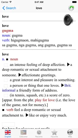 Game screenshot English Cebuano best dictionary - Inglesa Sugbuanon labing maayo  diksyonaryo hack