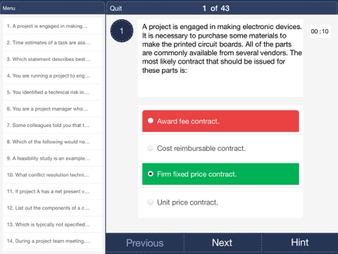 PMP Practice Test & Review Questions. screenshot 3