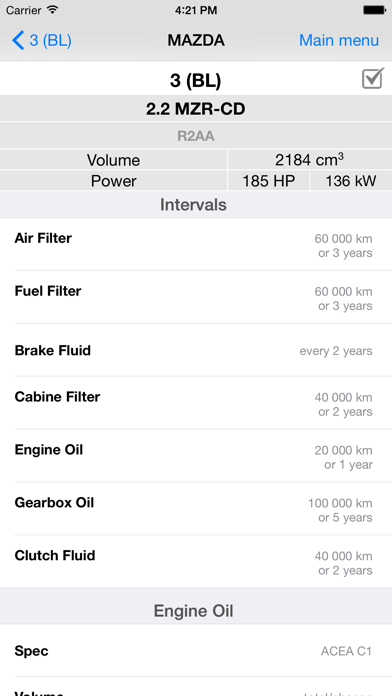 Auto Service Info for MAZDA Screenshot 4