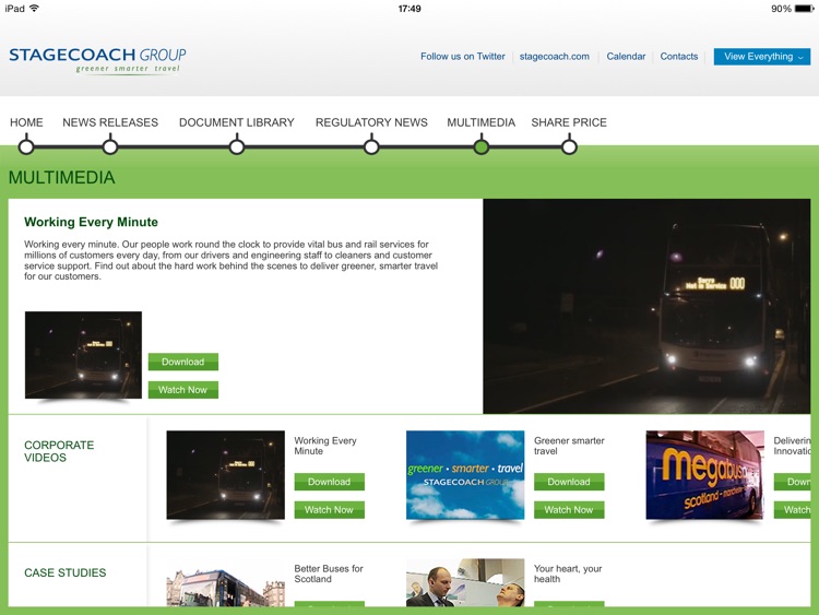 Stagecoach Group Media and Investor App