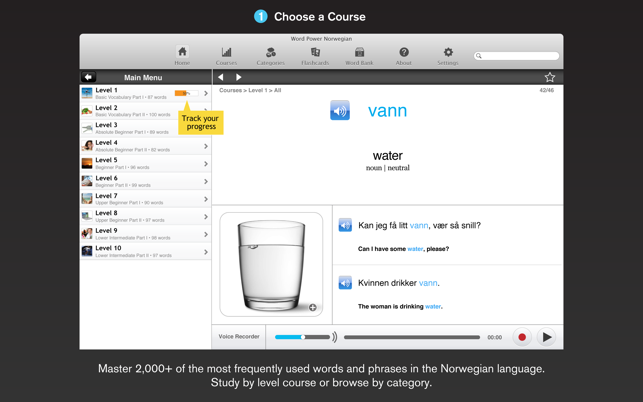 WordPower Learn Norwegian Vocabulary by InnovativeLanguage.c(圖1)-速報App
