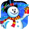 Frozen Snowman Winter Snow Fall - Flying through the Sky Free Game
