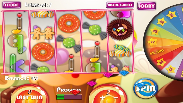 Ace Candy Slots Casino - FREE GAME - Journey to the Sweet Craze Chocolate House