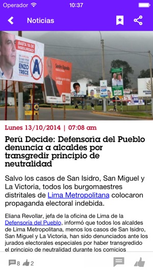 Perú Decide(圖3)-速報App