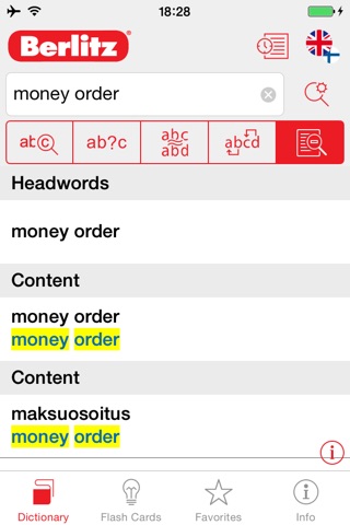 Finnish - English Berlitz Essential Dictionary screenshot 2