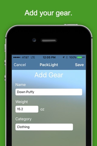 PackLight for Backpacking screenshot 2