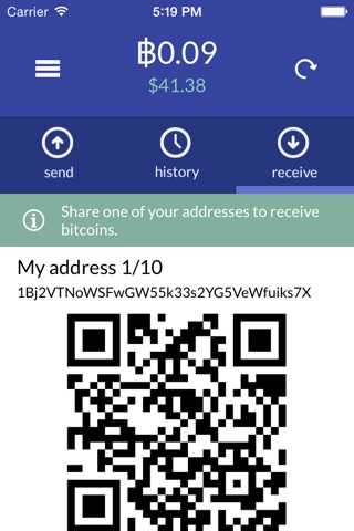 Yallet - bitcoin wallet screenshot 4