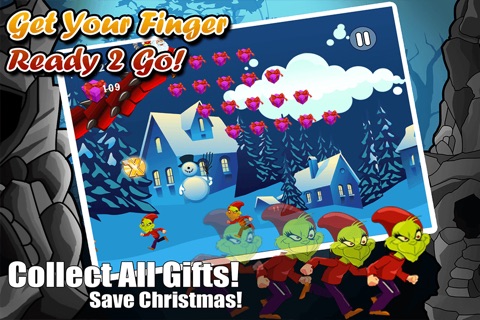 Santa Big Run - A Speedy Operation to Recover the Stolen Gifts From Grinch, Make for Kids a Happy Christmas FREE Game screenshot 3