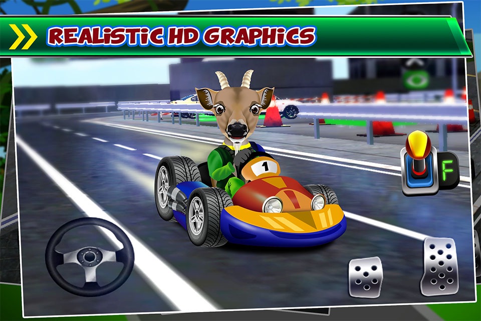 Goat Driving Car Parking Simulator - 3D Sim Racing & Dog Run Park Games! screenshot 3