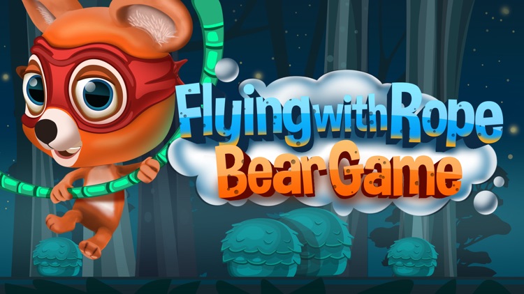 Flying with Rope Bear Game – Swing and Fly to Escape from Dark Forest
