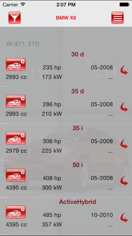 AutoParts BMW X6 screenshot-3