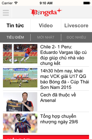 Tin Bóng Đá screenshot 3