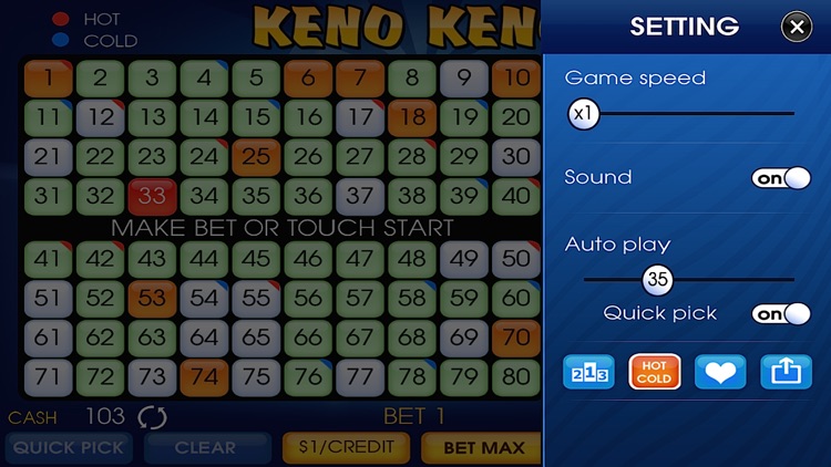 KENO Casino Free screenshot-3