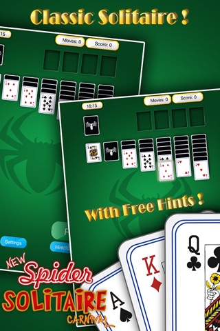New Spider Solitaire Carnival - Grand Card Playing Game screenshot 2