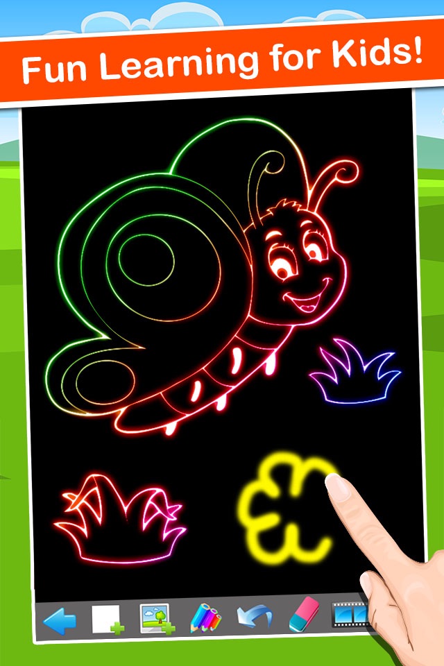 Doodle Draw Coloring Book Pad - fun color & paint on drawing Christmas game for kids (boys & girls) screenshot 3