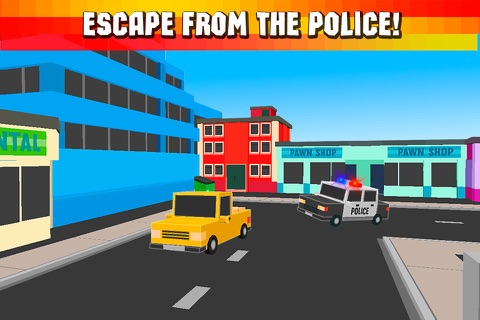 Cube Race: Cops vs Robbers 3D screenshot 3