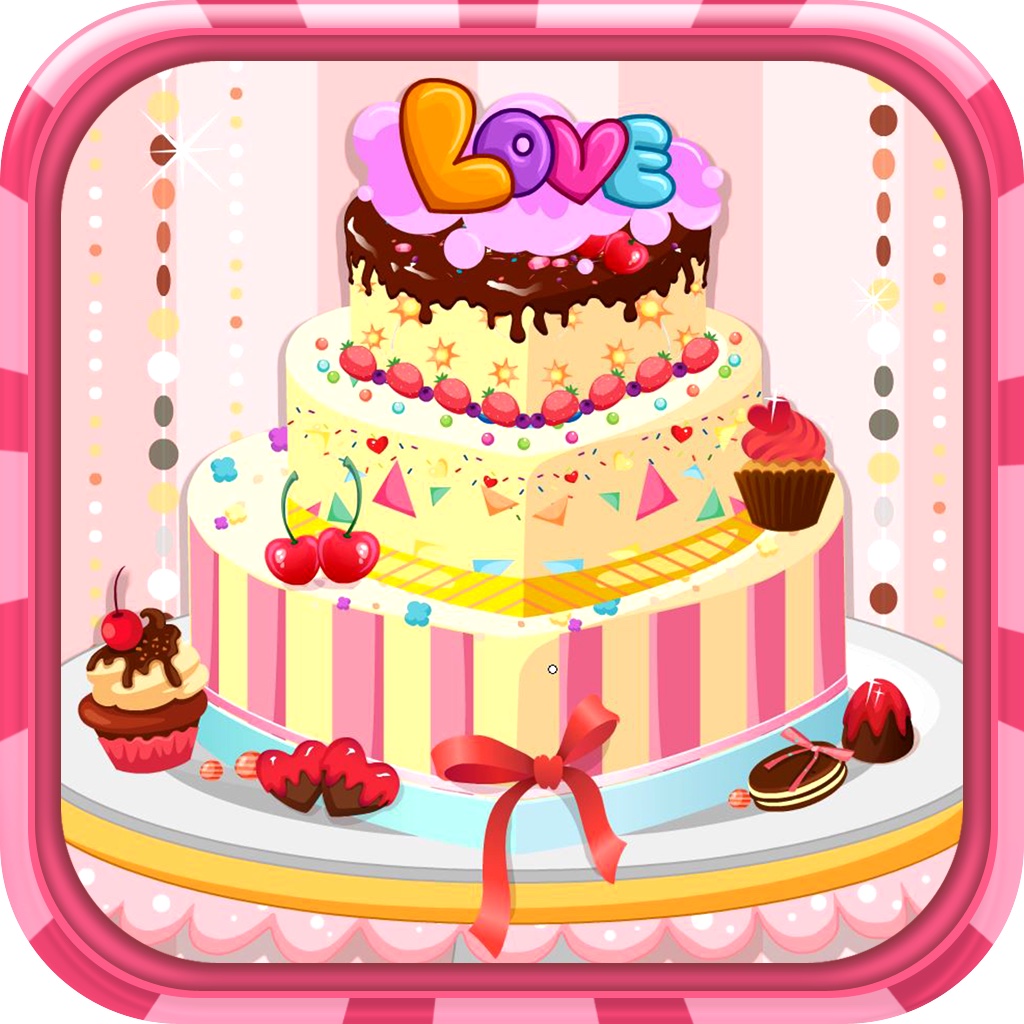 Wedding cake decoration icon