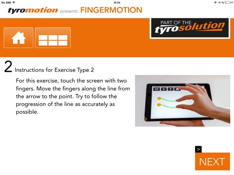 Finger Motion – Exercises which bring feeling in your finger tips screenshot 2