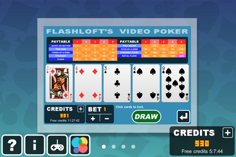 Flashloft's Video Poker screenshot 2