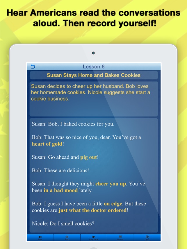 Speak English Like an American for iPad(圖3)-速報App