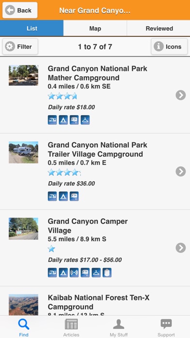 Camp Finder screenshot