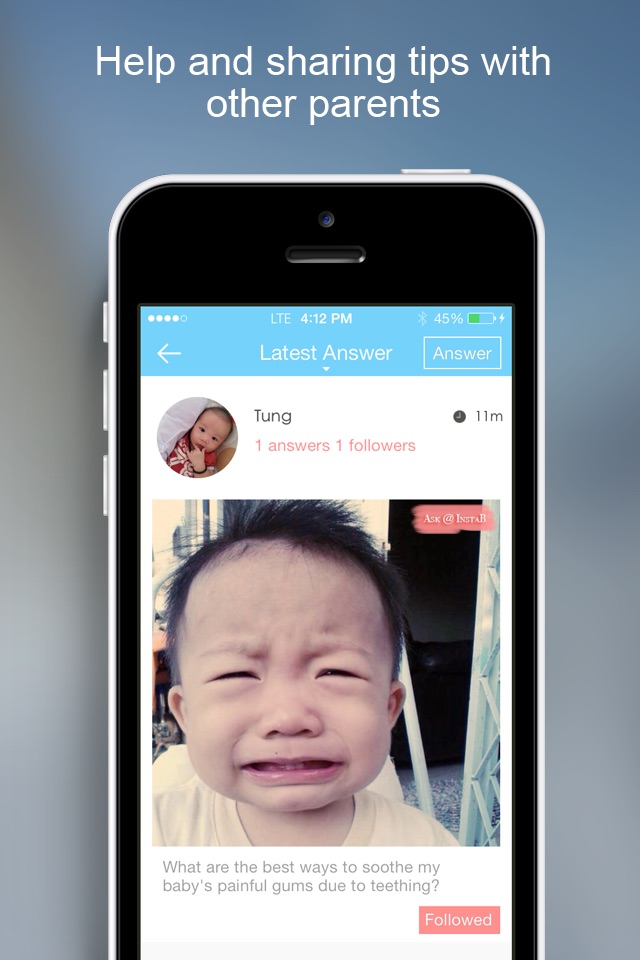 InstaB For Baby - Beautiful way to share baby’s milestones, growth and advice screenshot 3